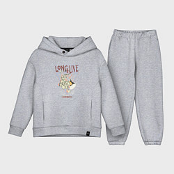 Детский костюм оверсайз Живи долго рок н роллом