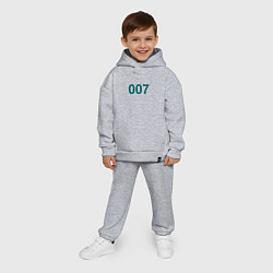 Детский костюм оверсайз 007 - Игра в кальмара, цвет: меланж — фото 2