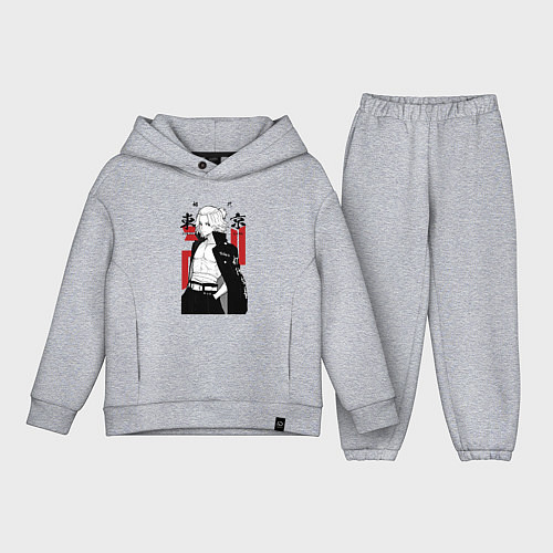 Детский костюм оверсайз Токийские мстители Мандзиро / Меланж – фото 1