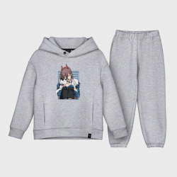 Детский костюм оверсайз Человек-бензопила Пауэр и кошка