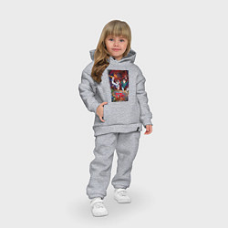 Детский костюм оверсайз Дандадан: Момо и Кэн, цвет: меланж — фото 2