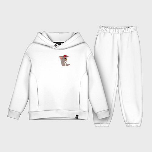 Детский костюм оверсайз Том демон кот / Белый – фото 1