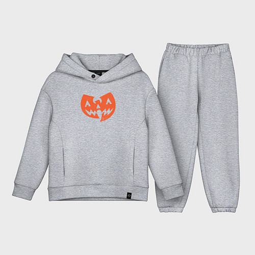 Детский костюм оверсайз Wu-Tang halloween / Меланж – фото 1