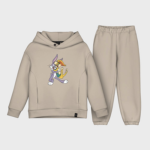 Детский костюм оверсайз Bugs Bunny - Lola Bunny / Миндальный – фото 1