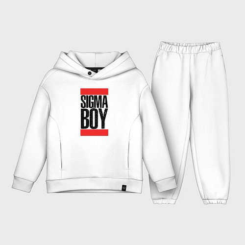 Детский костюм оверсайз Sigma boy / Белый – фото 1