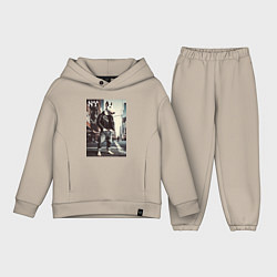 Детский костюм оверсайз Dude bull terrier is a New Yorker