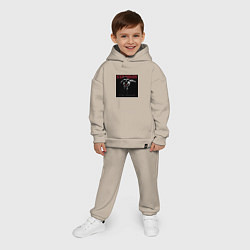 Детский костюм оверсайз Xo, цвет: миндальный — фото 2