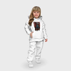 Детский костюм оверсайз Хагги Вагги из Poppy Playtime, цвет: белый — фото 2