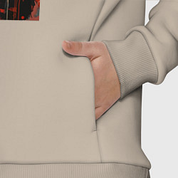 Детский костюм оверсайз Задумчивая обезьянка, цвет: миндальный — фото 2