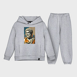 Детский костюм оверсайз Античная статуя в теплых тонах