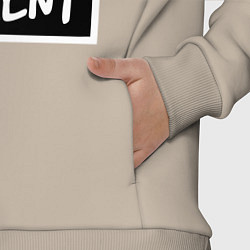 Детский костюм оверсайз Наслаждаться каждым моментом, цвет: миндальный — фото 2