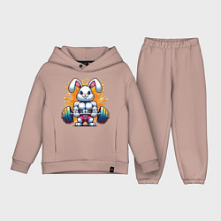Детский костюм оверсайз Gym bunny barbell