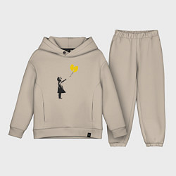Детский костюм оверсайз Wu-Tang Banksy, цвет: миндальный