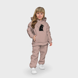 Детский костюм оверсайз Gas rat, цвет: пыльно-розовый — фото 2