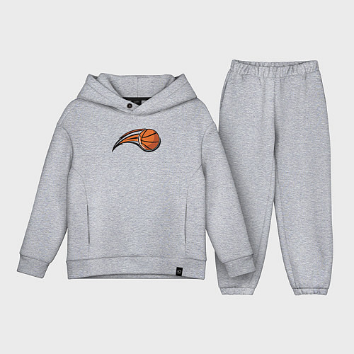 Детский костюм оверсайз Basketball shot / Меланж – фото 1