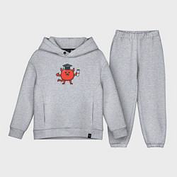 Детский костюм оверсайз Дьяволёнок выпускник, цвет: меланж