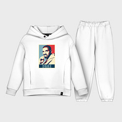 Детский костюм оверсайз Drake obey, цвет: белый