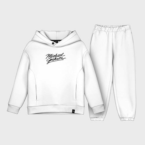 Детский костюм оверсайз Автограф Майкла Джексона / Белый – фото 1