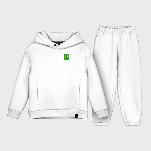 Детский костюм оверсайз Зелёный фонарь / Белый – фото 1