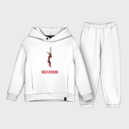 Детский костюм оверсайз Кинжал Knight Killer - Solo Leveling / Белый – фото 1