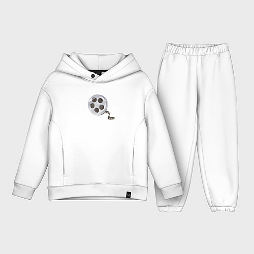 Детский костюм оверсайз Кинолента / Белый – фото 1