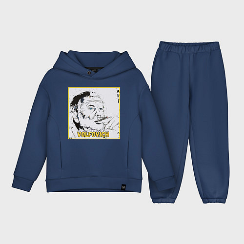 Детский костюм оверсайз Volfovich Art Black coin / Тёмно-синий – фото 1