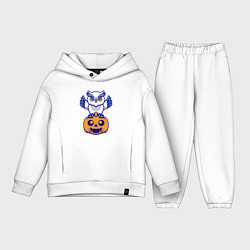 Детский костюм оверсайз Halloween owl, цвет: белый