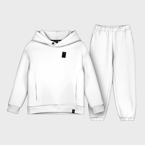 Детский костюм оверсайз Урист: туз буби / Белый – фото 1