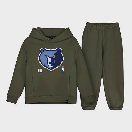 Детский костюм оверсайз Memphis Grizzlies - basketball / Хаки – фото 1