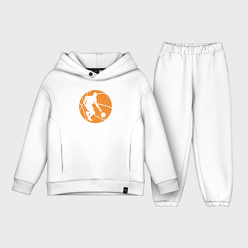 Детский костюм оверсайз Basket man / Белый – фото 1