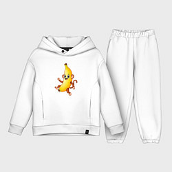 Детский костюм оверсайз Бананозьяна, цвет: белый