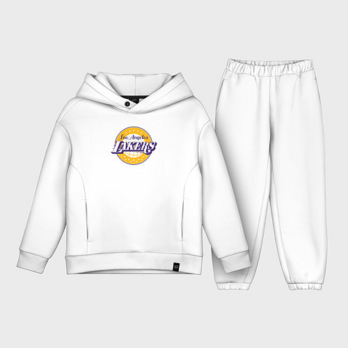 Детский костюм оверсайз Lakers star / Белый – фото 1