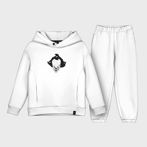 Детский костюм оверсайз Лицо Пеннивайза / Белый – фото 1