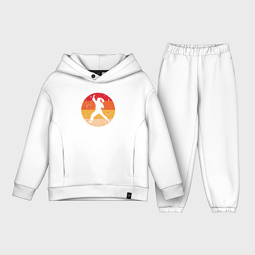 Детский костюм оверсайз Judo girl / Белый – фото 1