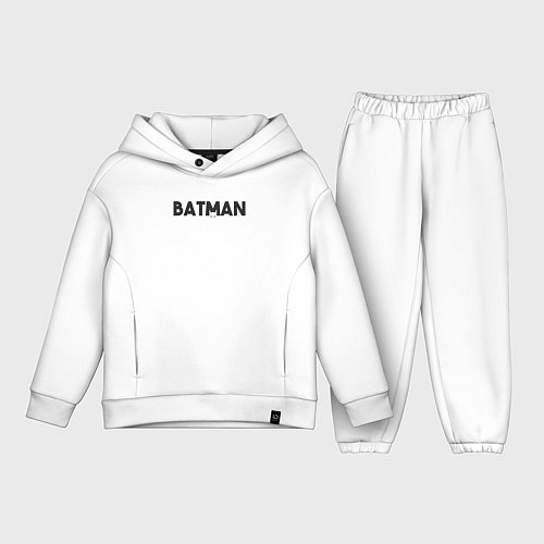Детский костюм оверсайз Batman eyes / Белый – фото 1