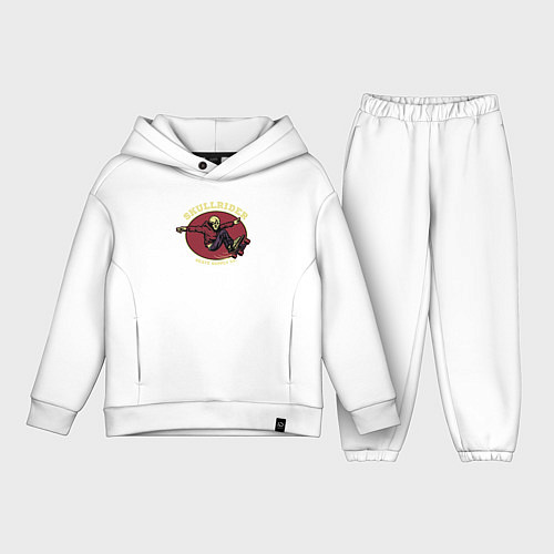 Детский костюм оверсайз Skullrider / Белый – фото 1