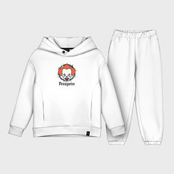 Детский костюм оверсайз Злобный клоун, цвет: белый