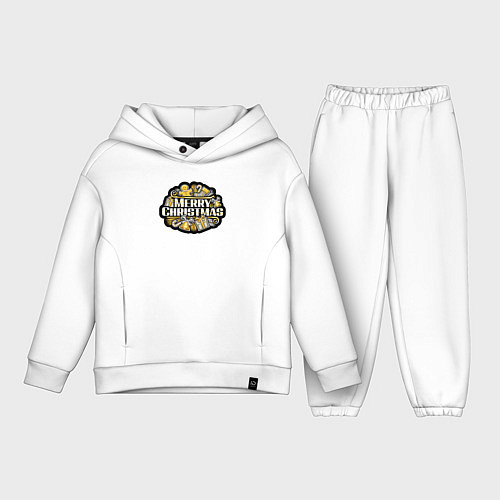 Детский костюм оверсайз Время рождества / Белый – фото 1