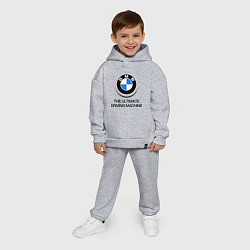 Детский костюм оверсайз BMW Driving Machine, цвет: меланж — фото 2