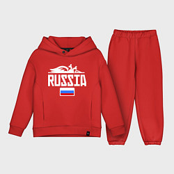 Детский костюм оверсайз Russia, цвет: красный