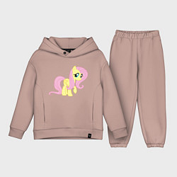 Детский костюм оверсайз Пони пегас Флаттершай, цвет: пыльно-розовый