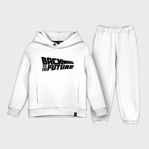 Детский костюм оверсайз Back to the future / Белый – фото 1