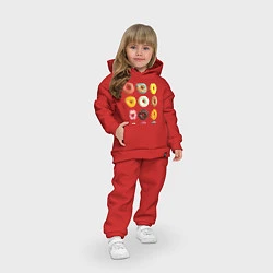 Детский костюм оверсайз Donut Worry, цвет: красный — фото 2