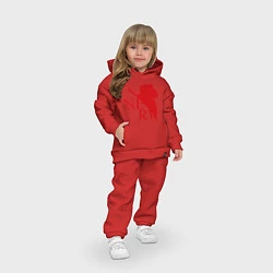 Детский костюм оверсайз Евангелион NERV, цвет: красный — фото 2