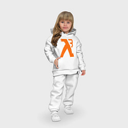 Детский костюм оверсайз Half-Life 3: Orange, цвет: белый — фото 2