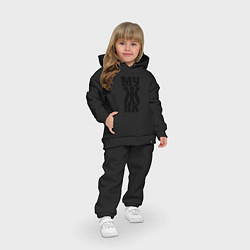 Детский костюм оверсайз Мужик, цвет: черный — фото 2
