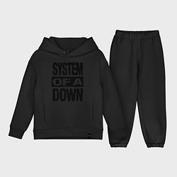 Детский костюм оверсайз System Of A Down, цвет: черный