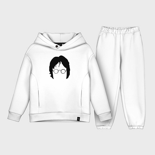 Детский костюм оверсайз John Lennon: Minimalism / Белый – фото 1