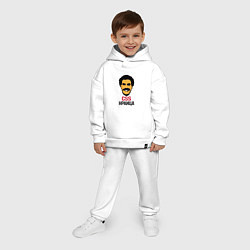 Детский костюм оверсайз CSS нраица, цвет: белый — фото 2