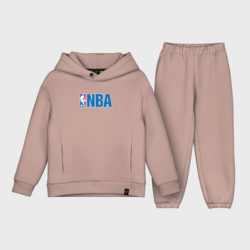Детский костюм оверсайз NBA / Пыльно-розовый – фото 1